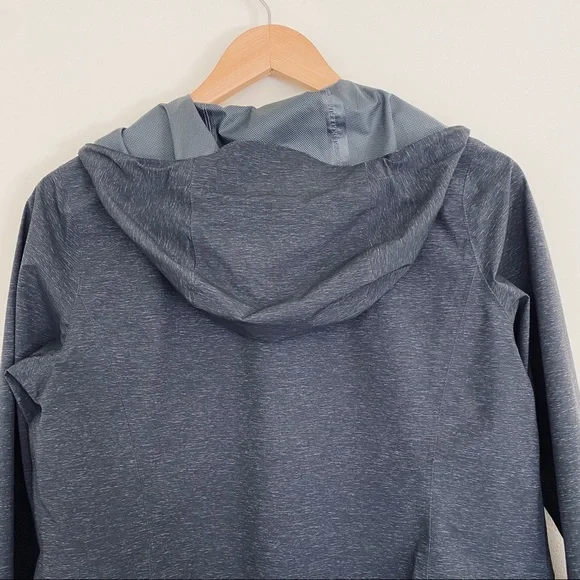 32 DEGREES COOL Gray Hooded Zip Up Rain Jacket S - Picture 5 of 11